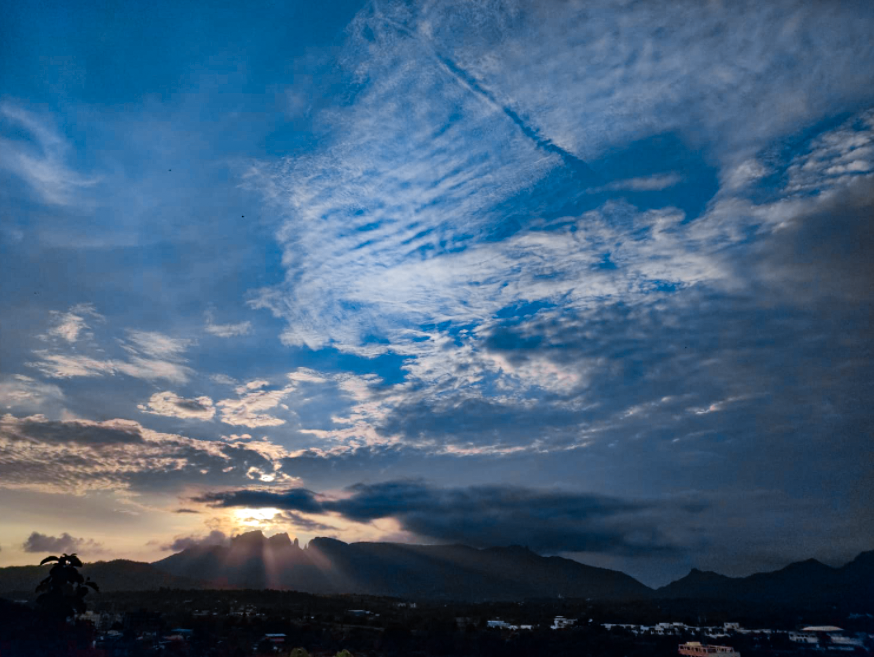 Sky and hill