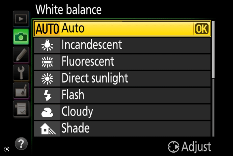 white balance